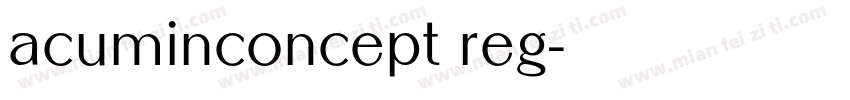 acuminconcept reg字体转换